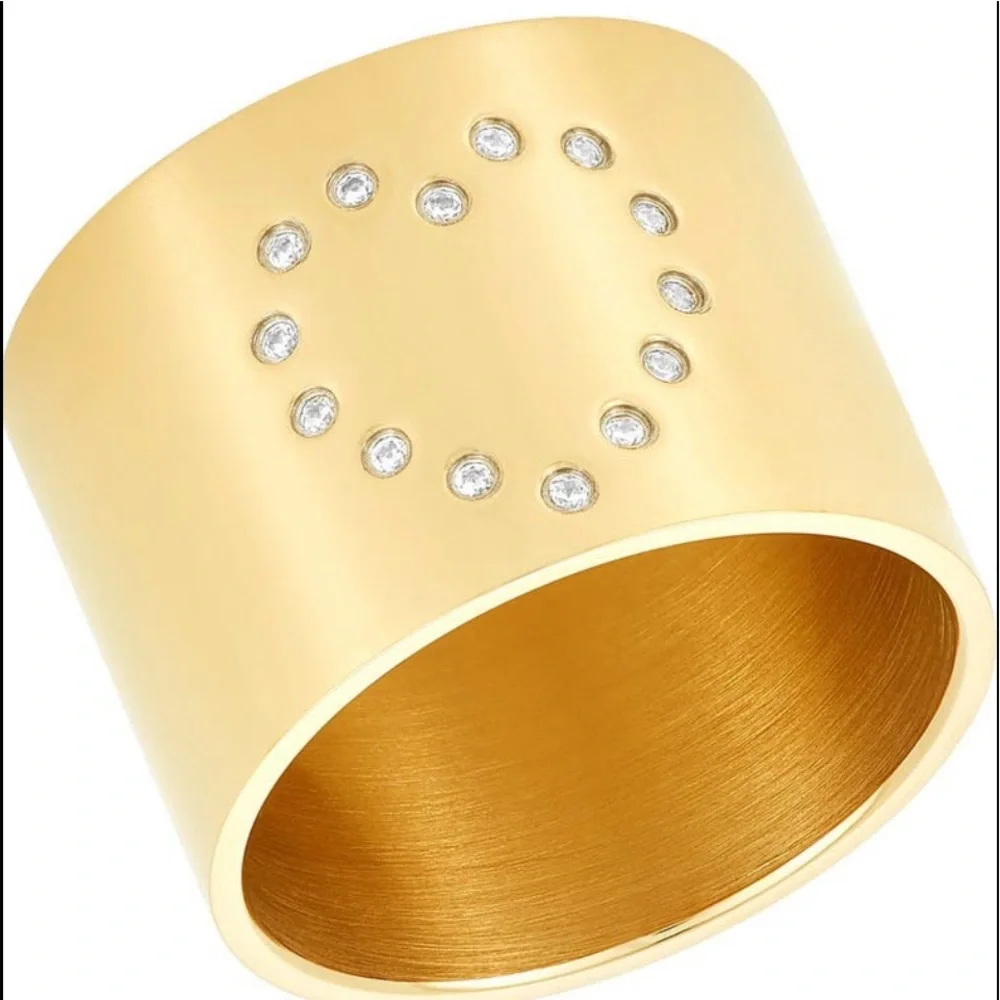 🆕 Adornia 14k gold heart ring size 9 716